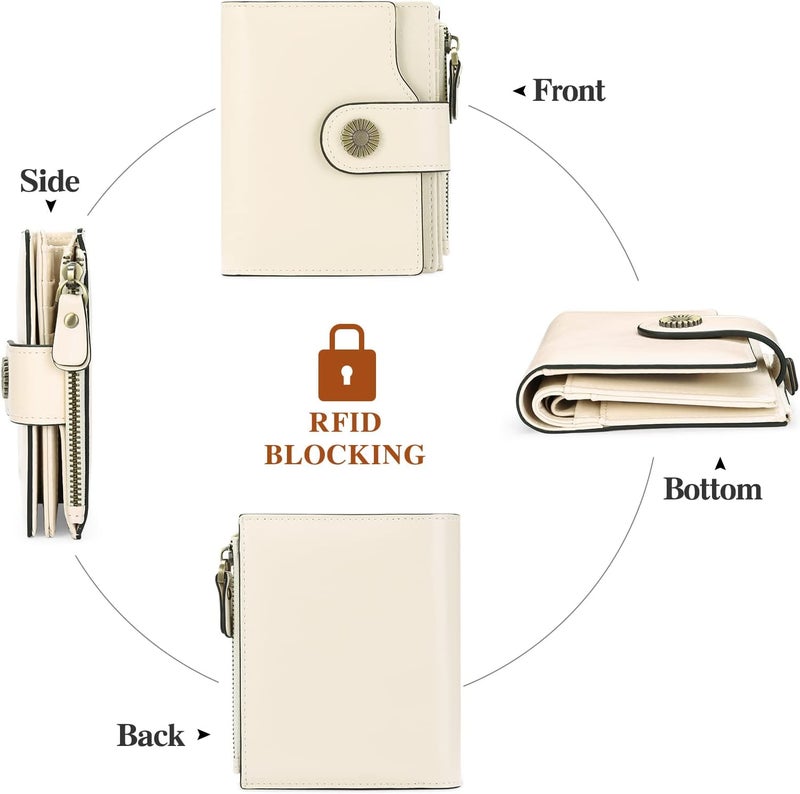 FALAN MULE Small Wallet for Women Leather Bifold Compact Small Womens Wallet with RFID Blocking - Image 4